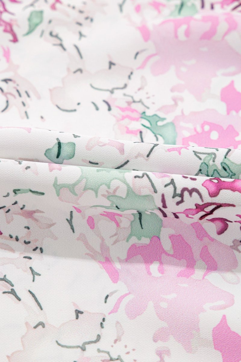 Stylish Printed Round Neck Long Sleeve Blouse for Women - Love Salve